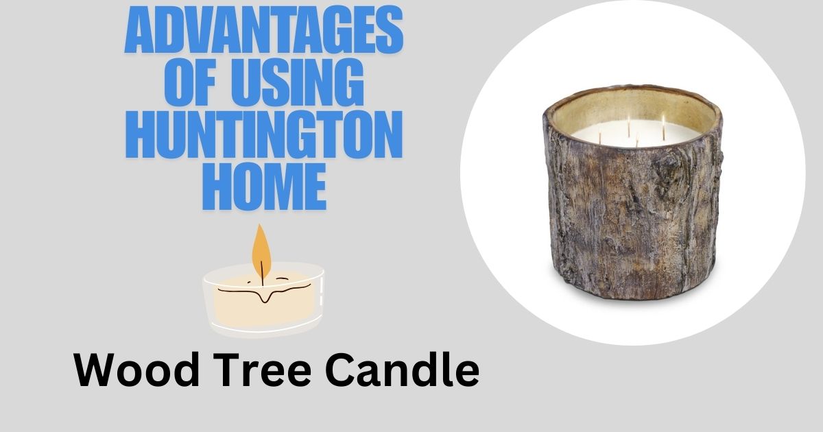 Huntington Home Wood Tree Candle